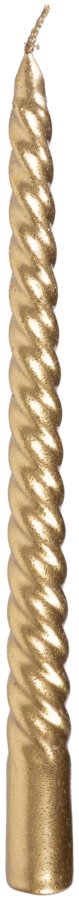 Sviečka MagicHome Vianoce, zlatá, špirálová, 25 cm, 2 ks
