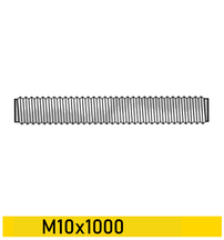 Závitová tyč M10x1000 - Tvrdosť 8,8