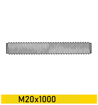Závitová tyč M20x1000 - Tvrdosť 8,8