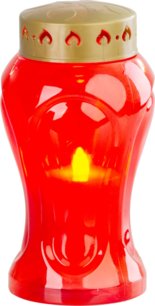 Kahanec MagicHome TG-26, s LED sviečkou, červený, 17 cm