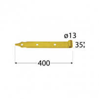 Záves pásový 400/ø13 žltý zinok