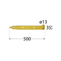 Záves pásový 500/ø13 žltý zinok