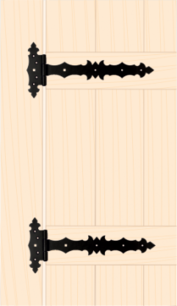 Ozdobný bránový záves ZOB 150x50x170x2,5 čierny